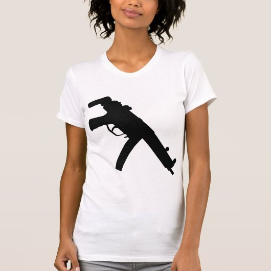 MP5シルエットのワイシャツ Tシャツ (正面)