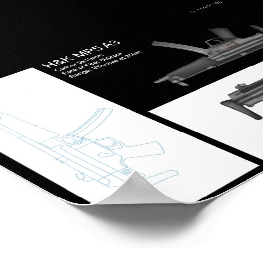 MP5 Stat Sheet ポスター (角)