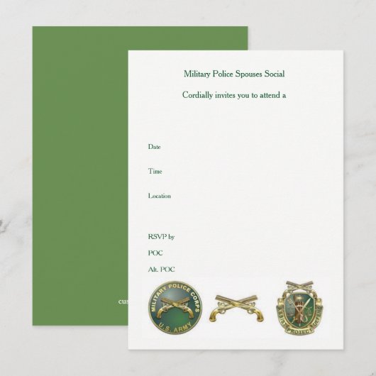 MP スパウス社交招待 招待状 (正面/裏面)