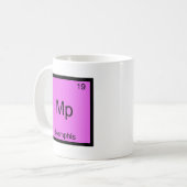 Mp -メンフィスおもしろいな化学要素の記号のティー コーヒーマグカップ (正面左)