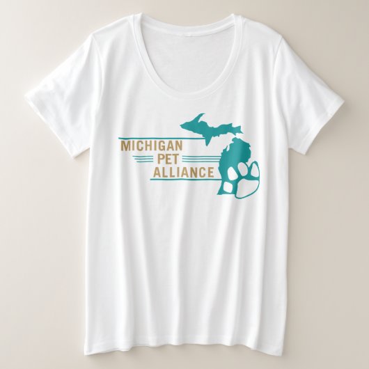 MPAウィメンズプラスサイズTシャツ プラスサイズTシャツ (デザイン正面)