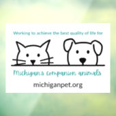 MPAコンパニオン動物ウィンドウにしがみつく ウィンドウサイン (シート3)