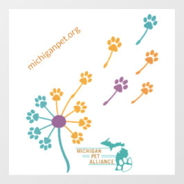 MPAダンデリオンポープリントウィンドウクリング ウィンドウサイン