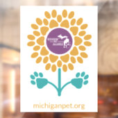 MPAポープリントひまわり窓のクリング ウィンドウサイン (シート2)