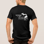 MPAメンズベラ+キャンバスブラック トライブレンドＴシャツ (裏面)