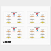 MPAA Jumpwings 長方形シール (シート)