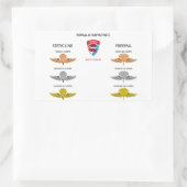 MPAA Jumpwings 長方形シール (バッグ)