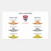 MPAA Jumpwings 長方形シール (正面)