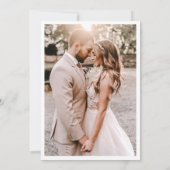 Mpdern Photoのミニマ結婚リストモダン 招待状 (裏面)