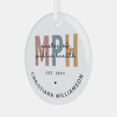 MPHカスタム保健師範 ガラスオーナメント (正面左)