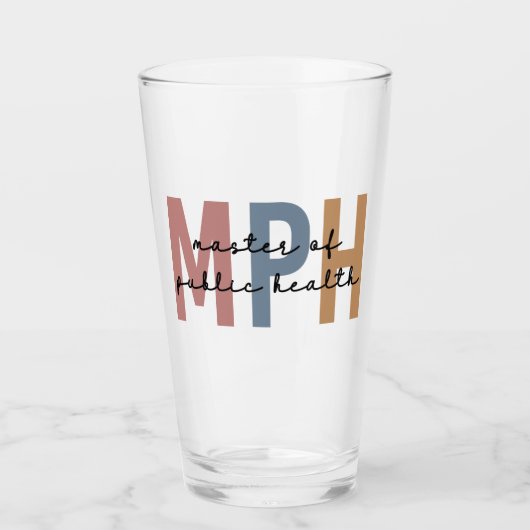 MPH公衆衛生学修士課程 タンブラーグラス (正面)