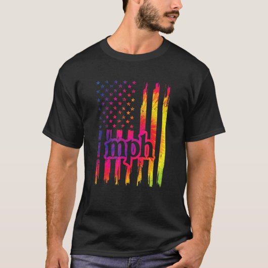 Mph米国国旗の公共衛生大学院マスターのdegr Tシャツ (正面)