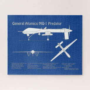 MQ-1プレデターUAV – 航空機設計図ABD ジグソーパズル