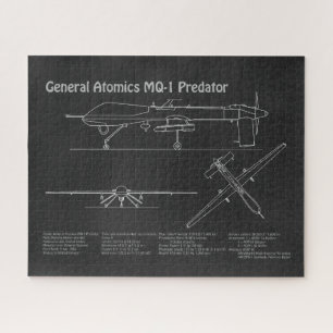 MQ-1プレデターUAV – 航空機設計図PD ジグソーパズル