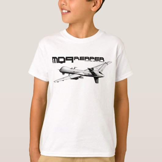 MQ-9収穫者のワイシャツ Tシャツ (正面)