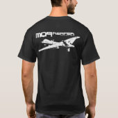 MQ-9収穫者の人の基本的な暗いTシャツ Tシャツ (裏面)