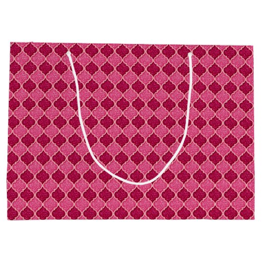 MQFシーケンス – ピンク – マゼンタ – 抱き枕L ラージペーパーバッグ (裏面)