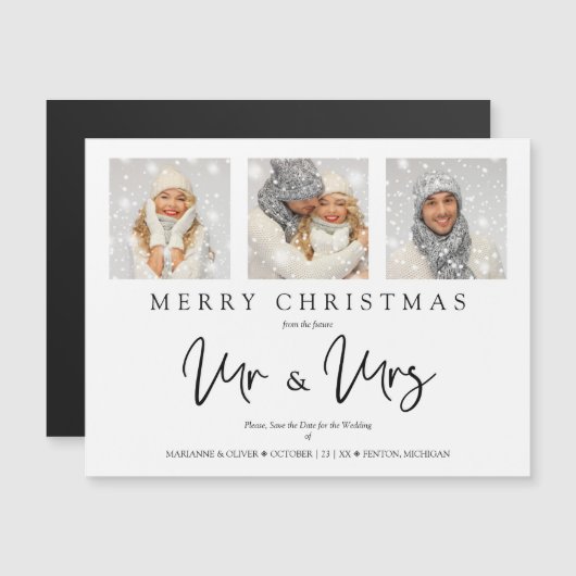 MRお洒落&MRSクリスマスの結婚写真 (正面/裏面)