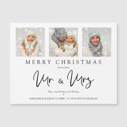 MRお洒落&MRSクリスマスの結婚写真 (正面)