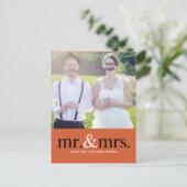 MRそしてミセスありがとうはがき ポストカード (スタンド正面)