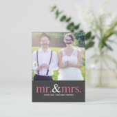 MRそしてミセスありがとうはがき ポストカード (スタンド正面)