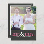 MRそしてミセスありがとうはがき ポストカード (正面/裏面)