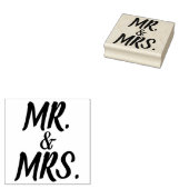 MRとミセスの結婚ゴム印 ラバースタンプ (押印)