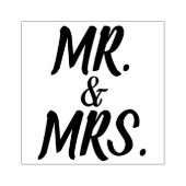 MRとミセスの結婚ゴム印 ラバースタンプ (インプリント)