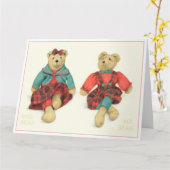 MRとミセスベアビッグ誕生日カード カード (黄色い花)