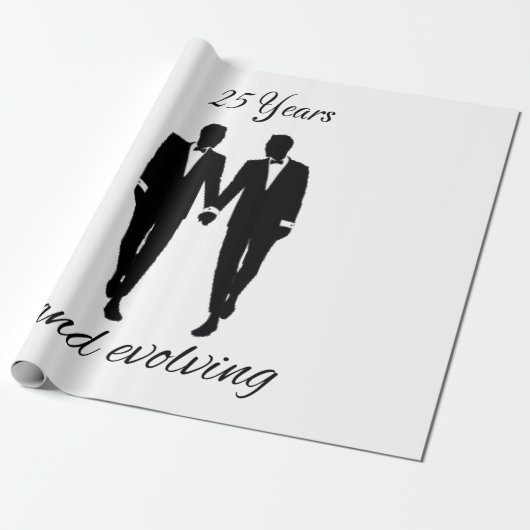 MrとMr.ラッピング紙白と黒 ラッピングペーパー (アンロールド)