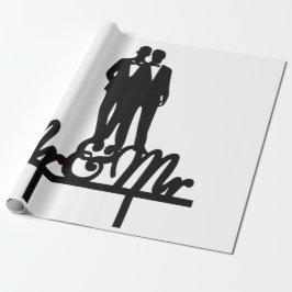 MrとMr.ラッピング紙白と黒 ラッピングペーパー