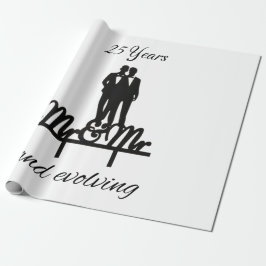 MrとMr.ラッピング紙白と黒 ラッピングペーパー