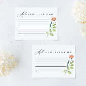 Mrの水色フローラアドバイスミセス・カード サンキューカード