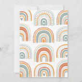 MRオネダーフルボホーレインボーファースト誕生日 招待状 (裏面)