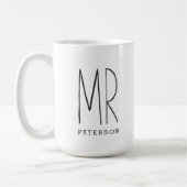 MRカスタムカップ結婚ルマグの記念日 コーヒーマグカップ (左)