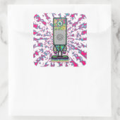 Mrカラフルサイケデリック1個のアイドスピーカv1 スクエアシール (バッグ)