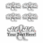MrパーソナライズされたとMrs Plusカスタマイズ可能な色 シール (正面)
