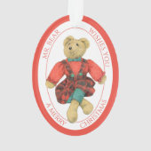 MRベアーアクリルオーバルオーナメント+文字 オーナメント (裏面)