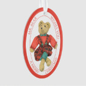 MRベアーアクリルオーバルオーナメント+文字 オーナメント (正面)