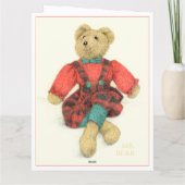 MRベアービッグクリスマスカード サンキューカード (裏面)