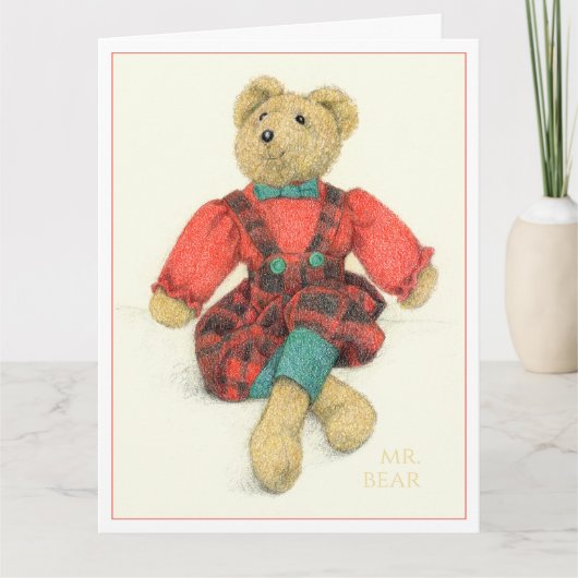 MRベアービッグクリスマスカード サンキューカード (正面)