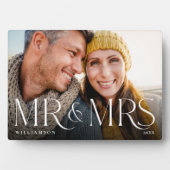 Mrミニマル & Mrsモダン Coule Photo & Newlyweds フォトプラーク (正面)