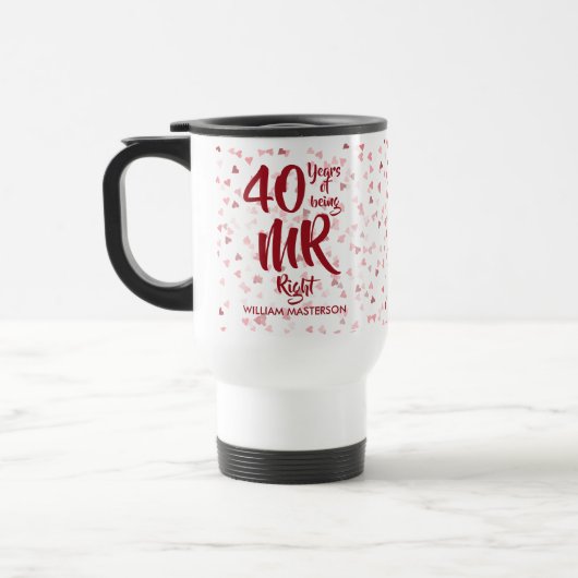 Mrライト ファン 40周年 ルビー 結婚記念日 トラベルマグ (左)