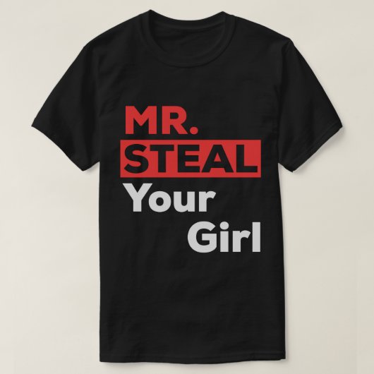Mr.あなたの女の子を盗む可愛い子供のギフトバおもしろいレン Tシャツ (デザイン正面)