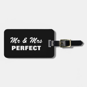 Mr.おもしろいとMrs.の荷物タグ  名 ラゲッジタグ
