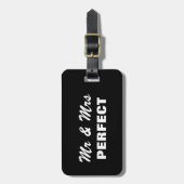 Mr.おもしろいとMrs.の荷物タグ |名 ラゲッジタグ (正面縦)