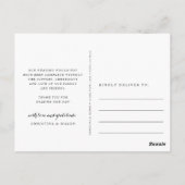 Mr.そしてミセス |の結婚写真コラージュ ポストカード (裏面)