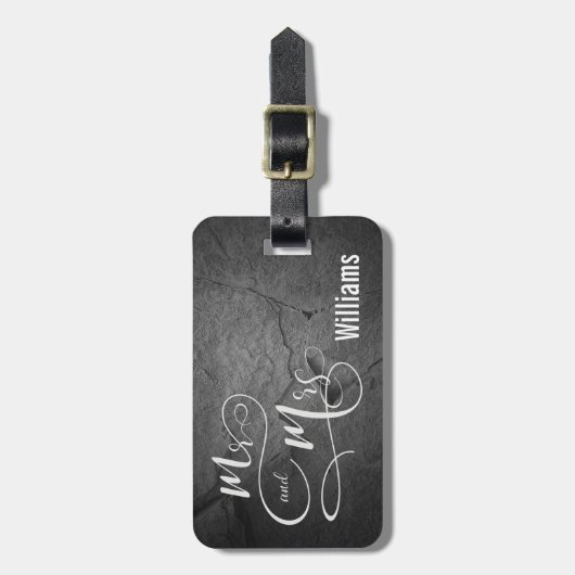 Mr.そしてミセス・オンダークグレーの石 ラゲッジタグ (正面縦)