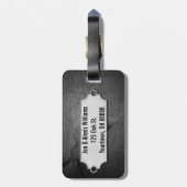 Mr.そしてミセス・オンダークグレーの石 ラゲッジタグ (裏面縦)