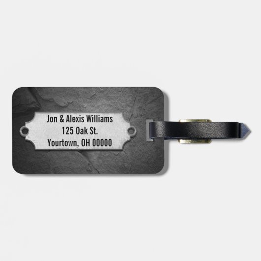 Mr.そしてミセス・オンダークグレーの石 ラゲッジタグ (裏面横)